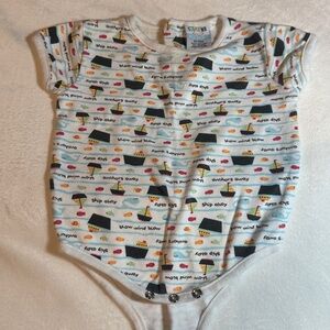 h.i.p. Nautical Baby Onesie with Ships and Anchors